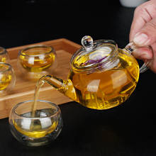Chinese Tea Set Heat resistant glass Kung Fu Tea Set teapot Black tea Health Flower Tea Double wall Teacup Mug pot With filter 2024 - buy cheap