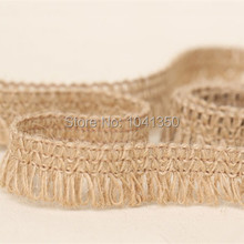 Cloth natural hemp cord tassel jute rope handmade decoration twiner lace paragraph zakka 20mm(0.79'') 10mtrers/lot 2024 - buy cheap