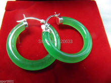 jewelry natural beads Beautiful  & gem(Jadeite) Dangle Earrings / Lucky Circle Earring[pair] earrings 2024 - buy cheap