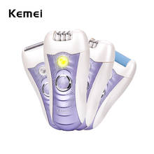 Kemei 4 In1 Women Epilator Lady Shaver Razor Electric Callus Remover Female Rechargeable Bikini Trimmer Body Facial Hair Removal 2024 - buy cheap