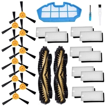 Kit de accesorios para aspiradora robótica Ecovacs Deebot N79S N79, filtros, cepillos laterales, cepillo principal, (2 + 1 + 10 + 10) 2024 - compra barato