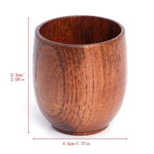 Brief Wooden Drinking Small Wine Cup Handmade Crafts Gift natural wood grain Teacups Home Decoration 2024 - buy cheap