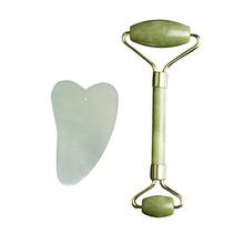 2pcs Natural Guasha  Jade Massage Roller Facial Relaxation Slimming Massage Face Body SPA Massage Facial Beauty Massage 2024 - buy cheap