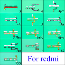 Botón de volumen, interruptor de encendido y apagado, Cable flexible para Xiaomi Redmi 3S, 4A, 5Plus, 5A, 4 Pro, 6A, 6PRO, 7 S2, Edición especial 4X Global 2024 - compra barato