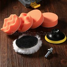 7Pcs/set 3 Inch Buffing Pad Auto Car Polishing Sponge Wheel Kit W/ M10 Drill Adapter for Car Wash Cleaning Detailing Polish Kit 2024 - buy cheap