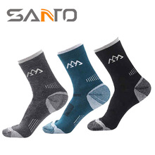 High Quality Professional Sport Socks Breathable Road Bicycle Stocking Outdoor Sports Racing Cycling Hose Warm Wool Socks 2024 - buy cheap