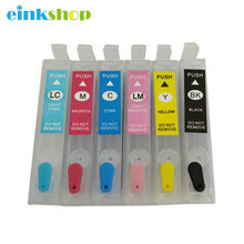 einkshop T0791-T0796 for Epson T0791 Empty Refillable Ink Cartridges for Epson Stylus 1400 1410 1500 1430 PX700W PX800FW P50 2024 - buy cheap