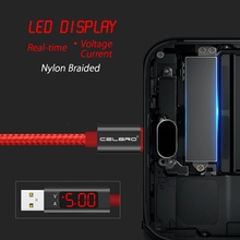 Pantalla LED Cable cargador Micro USB para Nokia Xiaomi Samsung carga rápida 3,0 USB tipo C Cable datos de carga rápida cable de sincronización 1 M 2024 - compra barato