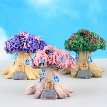 1PCS Artificial Trees Fairy Garden Mini Plants Home Table Bonsai Decor 3 Colors Dollhouse Miniatures 2024 - buy cheap