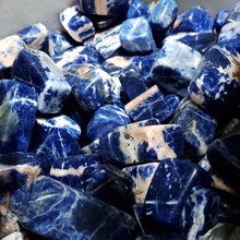 DHXYZB 5kg Natural sodalite blue veins tone gravel square energy Crystal Quartz Mineral Specimen Fish Tank Garden hom  Decora 2024 - buy cheap