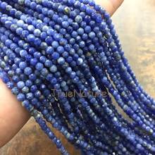 Wholesale Sodalite Loose Beads Blue Vein Sodalite Round Beads Howlite Full Strands Jewelry In 3 mm PM5928 2024 - buy cheap