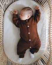 Newborn Kids Baby Girl Boy Clothes Solid Button Cotton Long Sleeve Romper Jumpsuit Playsuit Casual Autumn Outfit 2024 - buy cheap