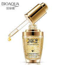 Esmalte facial 2019, creme antivermelhidão, folha de ouro puro 24k, soro de essência para lifting do rosto, anti-envelhecimento, controle de oleosidade 30ml 2024 - compre barato