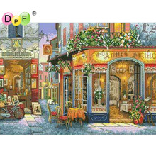 New scenery town 3d DIY Diamond Embroidery Mosaic Diamond pattern Cross Stitch Rhinestones crafts kits home decor Painting 2024 - buy cheap