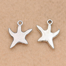 10 pçs tibetano prata chapeado starfish charme pingente apto pulseira colar jóias diy fazendo acessórios 18x14mm 2024 - compre barato