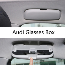 Estuche de almacenamiento para gafas de sol de estilo de coche, accesorios para Audi A1, A3, A5, A4, A6, A7, A8, S3, S4, S5, S6, S7, Q3, Q5, Q7, TT 2024 - compra barato