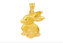 Кулон в виде кролика из китайского Зодиака/кулон из чистого желтого золота 24 К, 4,86 г 2024 - купить недорого