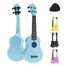 Укулеле акустическое цветное, 21 дюйм, 4 струны, гавайская гитара, музыкальный инструмент для детей и начинающих 2024 - купить недорого