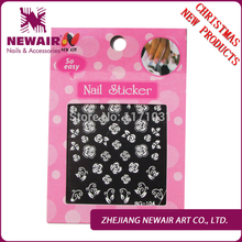 Christmas Design 3D Nail Sticker Flowers DIY Designs Adhesive Nail Stickers Decals Flase Nails Art  24 Styles On Sales 2024 - buy cheap