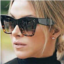 2018 модные квадратные солнцезащитные очки женские роскошные новые солнцезащитные очки кошачий глаз Винтажные Солнцезащитные очки «кошачий глаз» солнцезащитные очки для женщин UV400 2024 - купить недорого