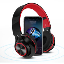 Hi-Fi стереонаушники bluetooth наушники музыка гарнитура FM и поддержка SD карты с микрофоном для мобильного xiaomi iphone sumsamg планшеты 2024 - купить недорого