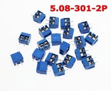 Free Shipping 5.08-301-2P 301-2P 10PCS 2 Pin Screw Terminal Block Connector 5mm Pitch 2024 - buy cheap
