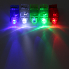 10 шт. красный/зеленый/синий/белый/RGB светящийся Пальчиковый индикатор цветной светодиодный ночник праздничный свет 2024 - купить недорого