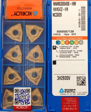 WNMG080404 WNMG080408-HM NC3020 10pcs/set  KORLOY NC3020 Carbide insert  Processing: steel,  Free shipping 2024 - buy cheap