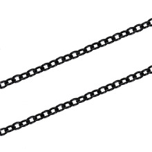 DoreenBeads Iron Based Alloy Black Link Cable Chain Findings Fashion DIY Jewelry Making Components 3x2.5mm( 1/8" x 1/8"), 10 M 2024 - buy cheap