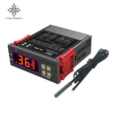 Controlador de temperatura Digital LED con dos salidas de relé, termostato, incubadora, STC-1000, 110V, 220V, 10A, con calentador y enfriador 2024 - compra barato