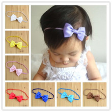 1200pcs/lot Kids Bowknot Headband  Neon Color For Children 30Colors Girl 14.2" Slim Elastic Band Bows Hair Accessories FDA99 2024 - buy cheap