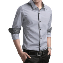 Мужская классическая рубашка, плюс XL 2XL 3XL 4XL, большой размер, мужская деловая Повседневная рубашка с длинными рукавами, белая, синяя, черная, Smart Jan15 2024 - купить недорого