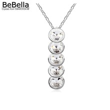 BeBella-colgante de cristal a la moda para mujer, collar hecho con cristales austriacos de Swarovski, para regalo 2024 - compra barato