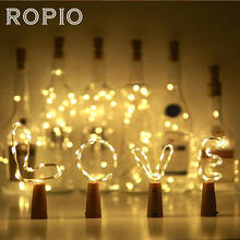 ROPIO 20 30 LEDs String Light DIY Wine Bottle Stopper Copper Wire Fairy Lights For Wedding Christmas Holiday Party Decoration 2024 - buy cheap