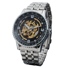 SHENHUA Mens Watches Top Brand Luxury Stainless Steel Bracelet Skeleton Mechanical Male Wristwatch Automatic Relogio Masculino 2024 - buy cheap