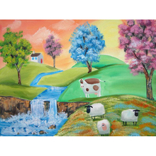 Full square/Round drill Diamond embroidery Sheep group 5D DIY diamond Painting Cross Stitch Rhinestone Mosaic decor Gift L1101 2024 - buy cheap