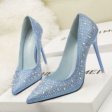 2019 Fashion Sexy Women Pumps Rhinestone Wedding Shoes Woman Platform Crystal High Heels 11CM Evening Party Shoes zapatos mujer 2024 - buy cheap