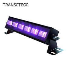 Luz de palco 6 luzes led violeta bar roxo, iluminação laser, projeção de natal interior palco lâmpadas de efeito de clube festa palco 2024 - compre barato