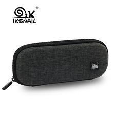 Iksnail estojo para fones de ouvido, tela única + eva, acessório digital, portátil para carregar cartão sd 2024 - compre barato