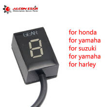 Индикатор скорости Alconstar с вилкой Ecu, 6 скоростей, индикатор передачи 1-6, подходит для Honda, Kawasaki, Yamaha, Suzuki 2024 - купить недорого