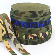 2 yard 25/30/38mm Thick Camouflage Cotton/polyester Webbing Straps Tape Bag Shoes Ribbon Belt Waistband Webbing Upholstery 2024 - buy cheap