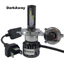 DarkAway 3 Color H4 LED Headlight H7 H11 9005 9006 H1 H3 H8 H9 H27 Mini Bulb LED Car Fog Light 12V 60W 8000Lm 6000K 3000K 4300K 2024 - buy cheap
