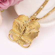 Bangrui Eagle Pendant  Necklace for Men / Women 24k Yellow Gold  color Trendy Animal Jewelry Necklace 2024 - buy cheap