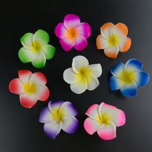 100PCS 4CM Artificial Flowers Fake Plumeria Head Multicolor Hawaiian Foam Frangipani Flower Heads for Wedding Party Decorations 2024 - buy cheap