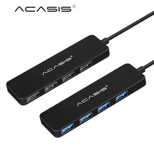 Acasis High Speed 4 Ports USB 3.0 HUB With Power Supply Port USB3.0 Splitter OTG Adapter for iMac Laptop Desktop Accessories 2024 - buy cheap