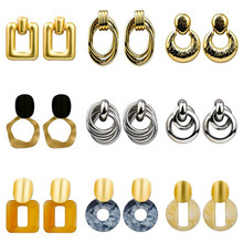 Fashion Vintage Za Earrings Exaggeration Big Statement Geometric Drop Dangle Earrings For Women 2019 Female Earrings Jewelry 2024 - buy cheap