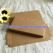 Easter 50pcs/lot 16.9x8.7x1.1cm Kraft Paper Package For Stationery Holder Anniversary Soap Mini Cardboard Boxes Free Shipping 2024 - buy cheap