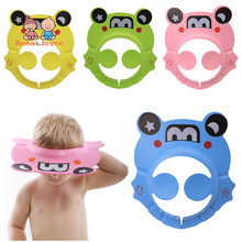 2pc/Lot Children's Cartoon Ear Care Shampoo Hat Baby Shampoo Cap EVA Adjustable Shampoo Cap Bathing Hat 2024 - buy cheap