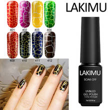 Lakimu Lucky Colorful Crack Nail Gel Polish Crackle UV Gel Lacquer Cracking Varnish Nails Design Enamel Nail Art Gel Primer 2024 - buy cheap