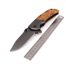 Survival multi-function Folding Knife Tactical Knife 440C Blade Wood Handle Camping Hunting Pocket Knives Outdoor EDC tools 2024 - buy cheap